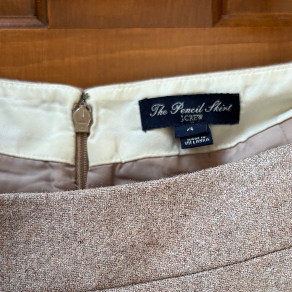 J. Crew Beige-Tan Pencil Skirt